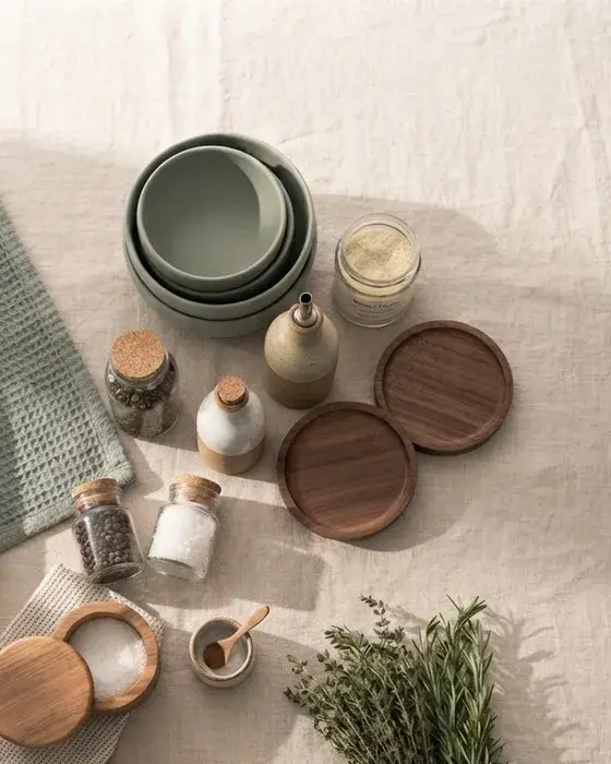 Herbs, spices and pantry ingredients